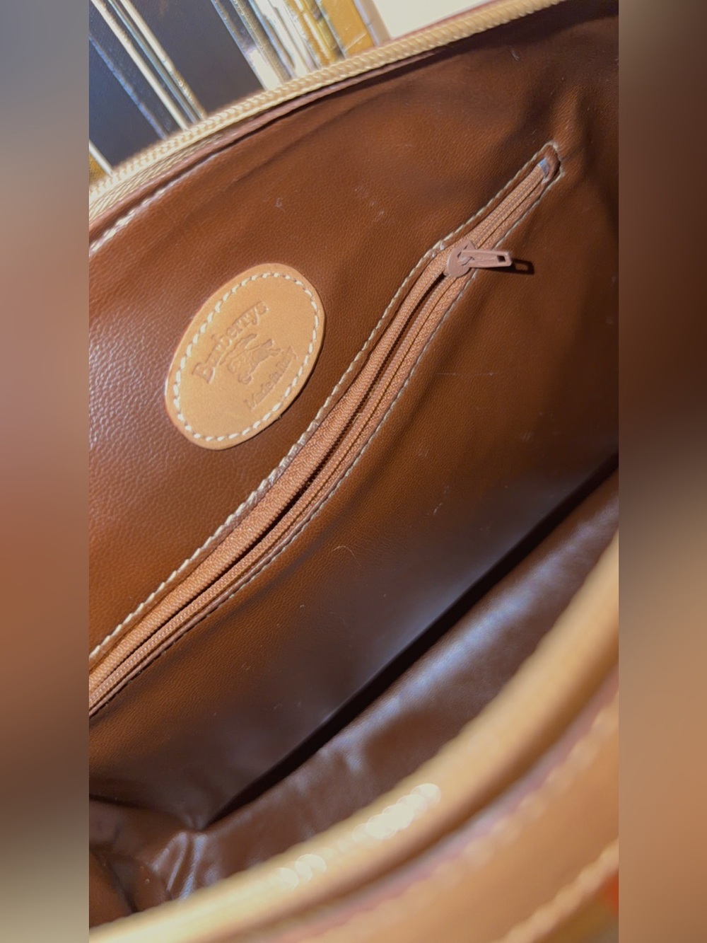 Burberry Nova Check Boston Bag with Certificate of Authenticity - Picture 3 of 9